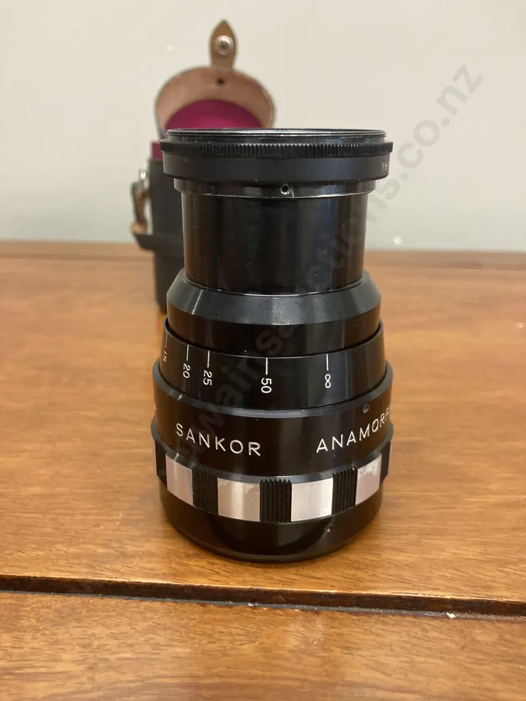Sankor 16mm Anamorphic 16 F Projection Lens With Sangor Case (Hoya 49mm Filter Ring Mounted At Base?) Image 1++
